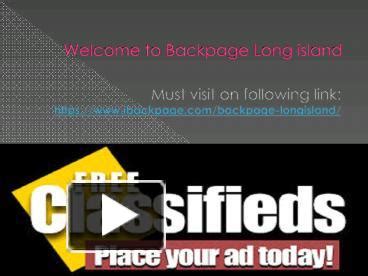 li backpage|Free classifieds